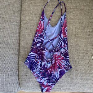Lululemon Weave The Waves One Piece Swimsuit Mini Twisted Tropics